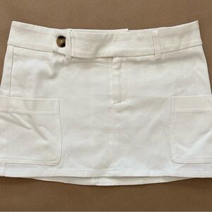 Princess Polly Cream Mini Skirt